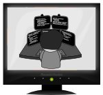 monitor computador clipart